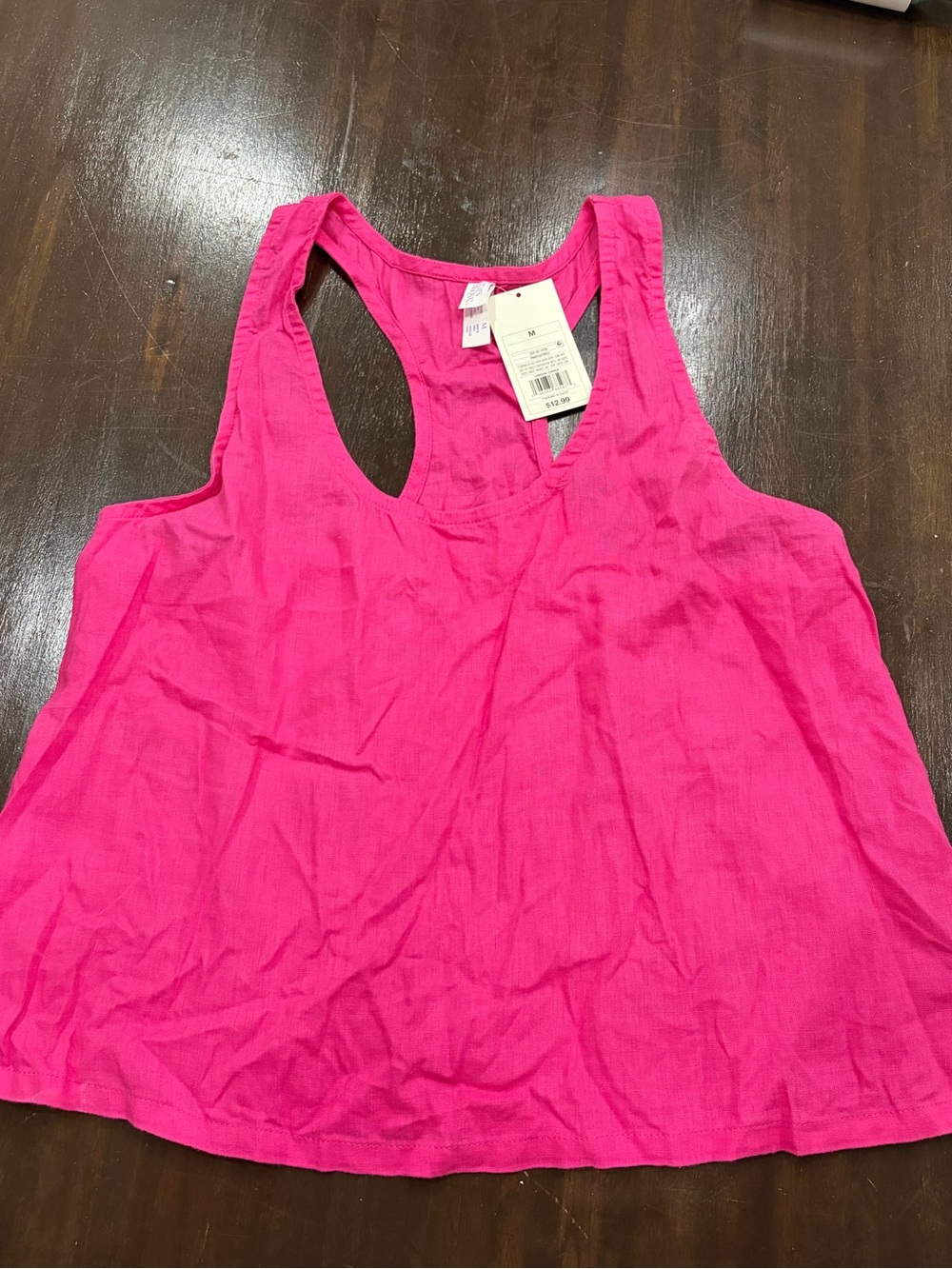 a new day Hot Pink Racerback Tank Top